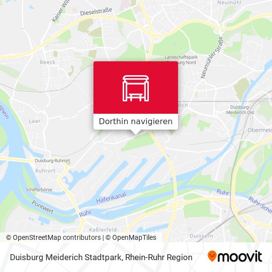 Duisburg Meiderich Stadtpark Karte