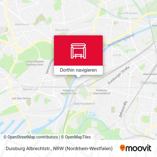 Duisburg Albrechtstr. Karte