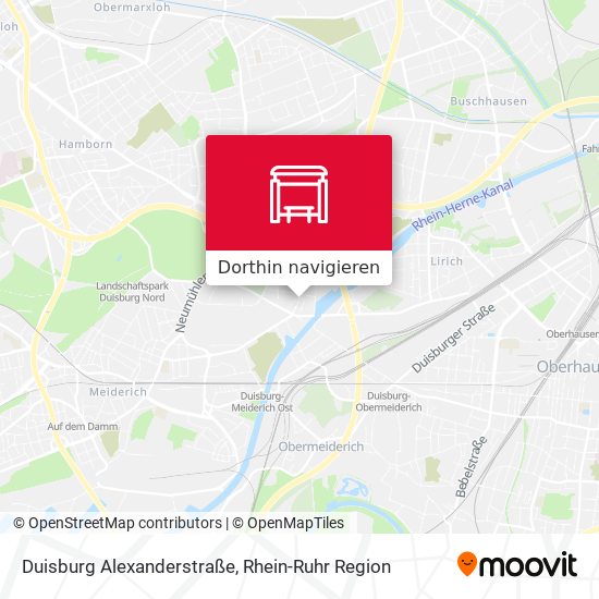 Duisburg Alexanderstraße Karte