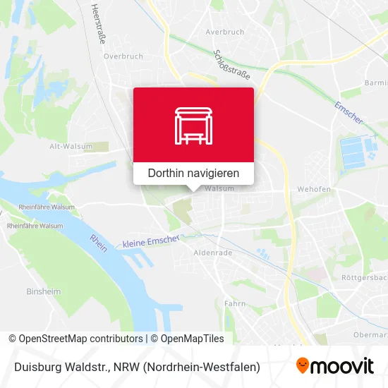 Duisburg Waldstr. Karte