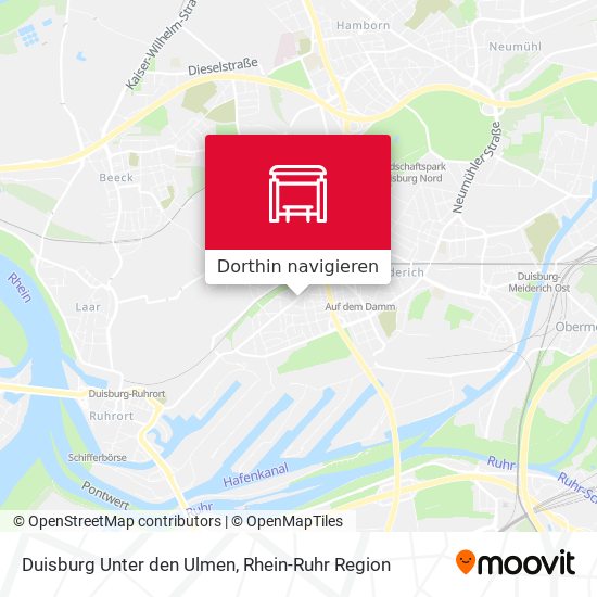 Duisburg Unter den Ulmen Karte