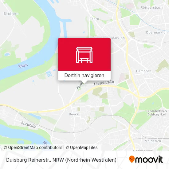 Duisburg Reinerstr. Karte