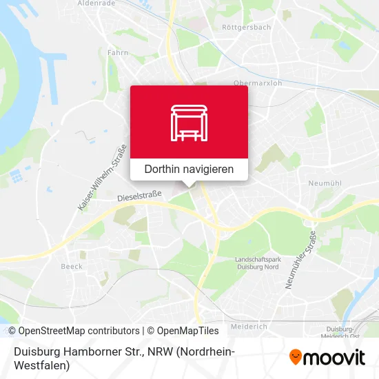 Duisburg Hamborner Str. Karte