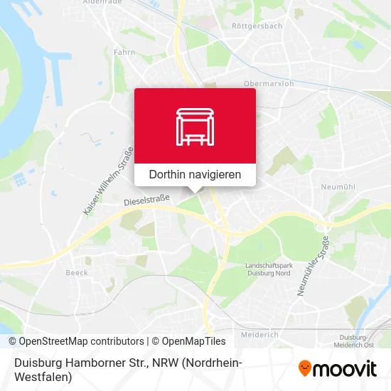 Duisburg Hamborner Str. Karte