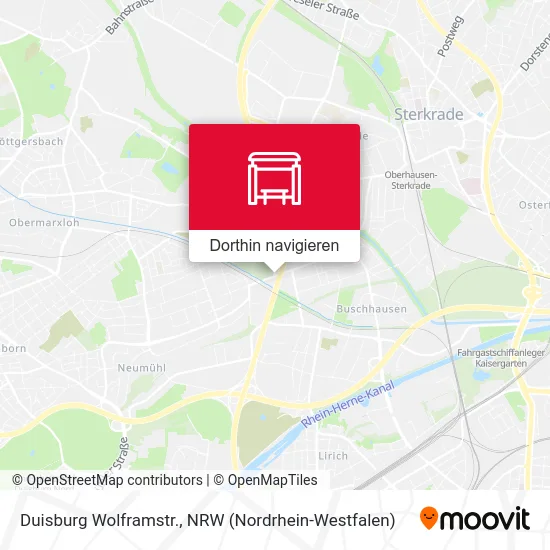 Duisburg Wolframstr. Karte