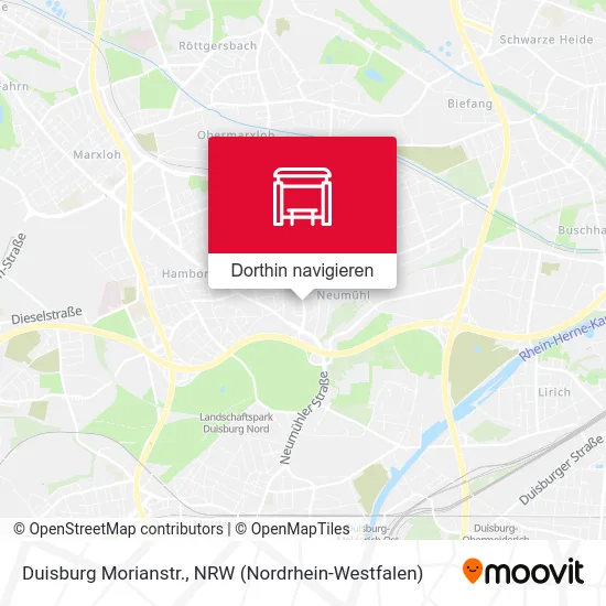 Duisburg Morianstr. Karte