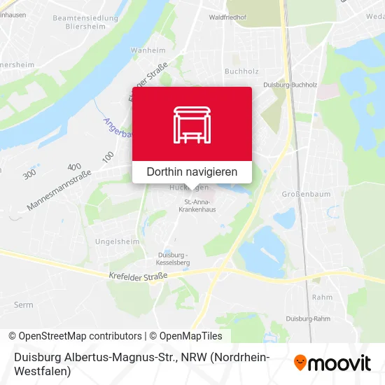 Duisburg Albertus-Magnus-Str. Karte
