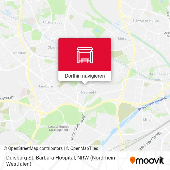 Duisburg St. Barbara Hospital Karte