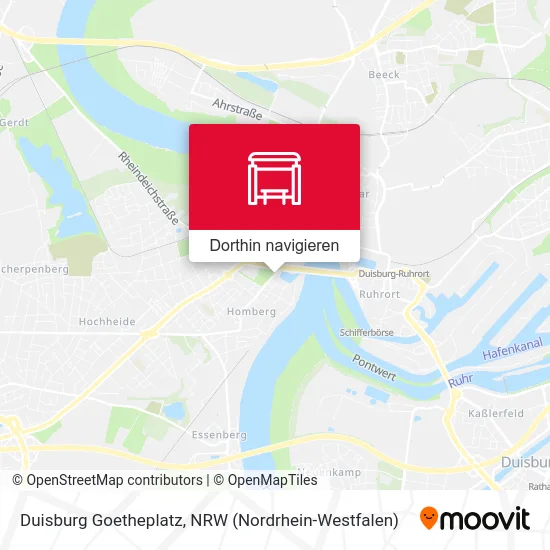 Duisburg Goetheplatz Karte