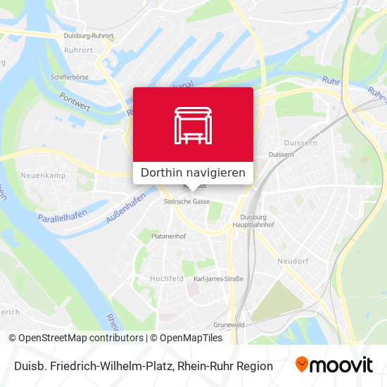 Duisb. Friedrich-Wilhelm-Platz Karte