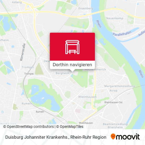 Duisburg Johanniter Krankenhs. Karte