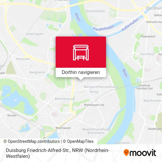 Duisburg Friedrich-Alfred-Str. Karte