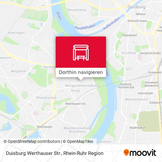 Duisburg Werthauser Str. Karte