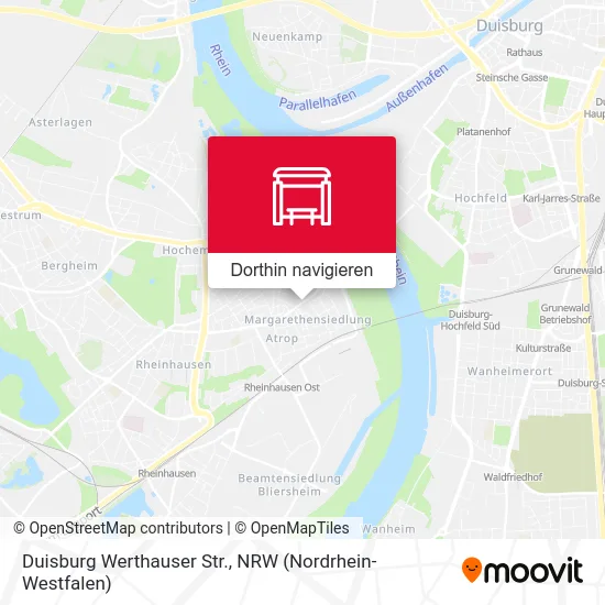 Duisburg Werthauser Str. Karte