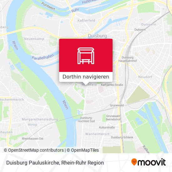 Duisburg Pauluskirche Karte