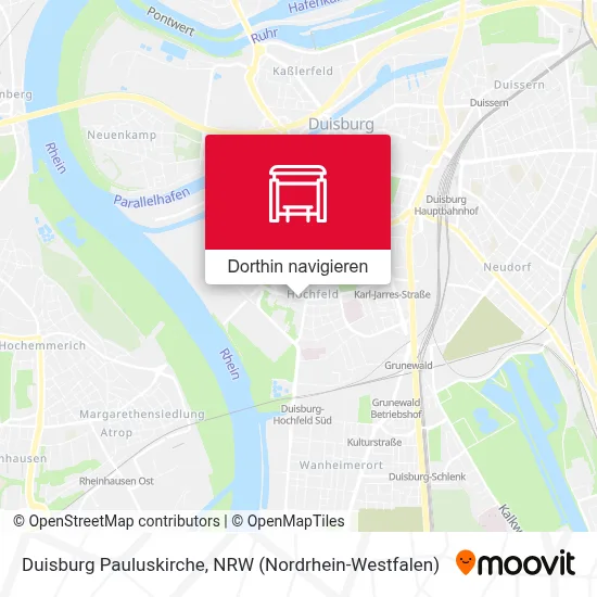 Duisburg Pauluskirche Karte