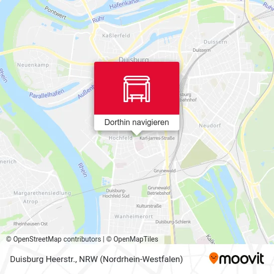 Duisburg Heerstr. Karte