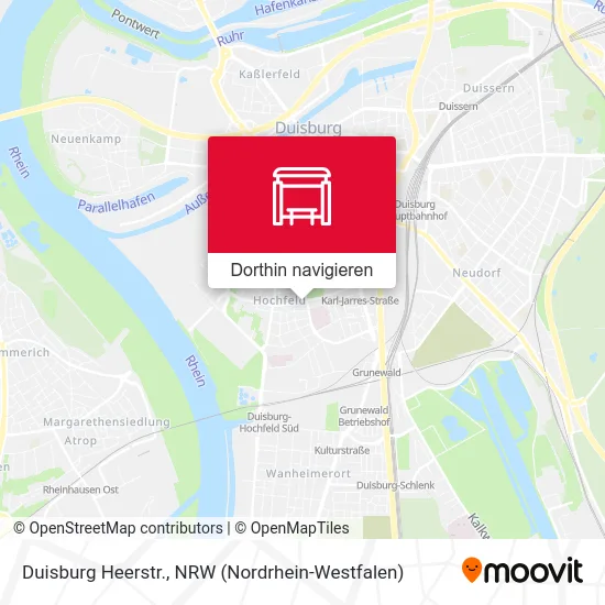 Duisburg Heerstr. Karte