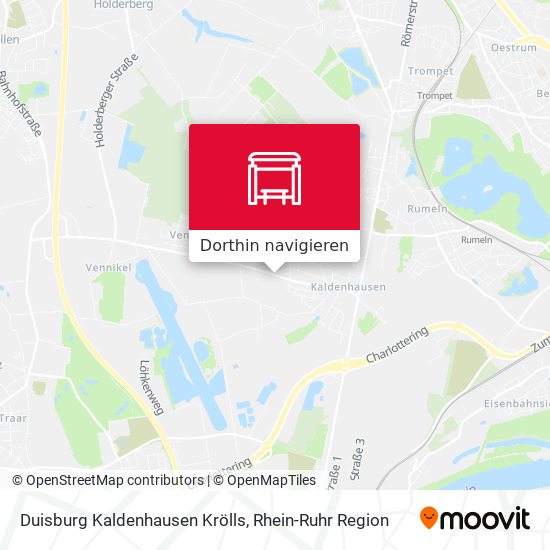 Duisburg Kaldenhausen Krölls Karte