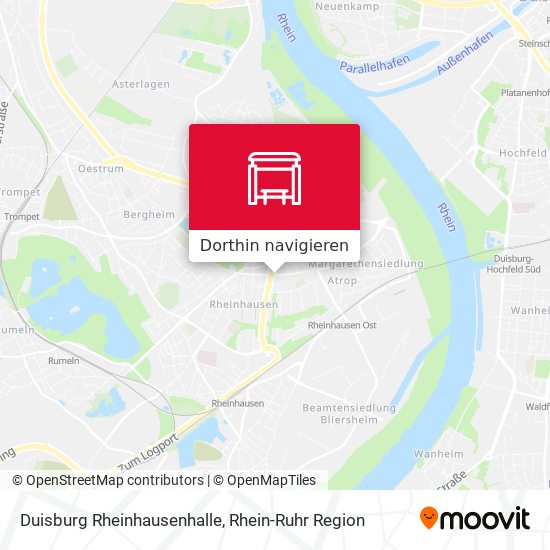 Duisburg Rheinhausenhalle Karte