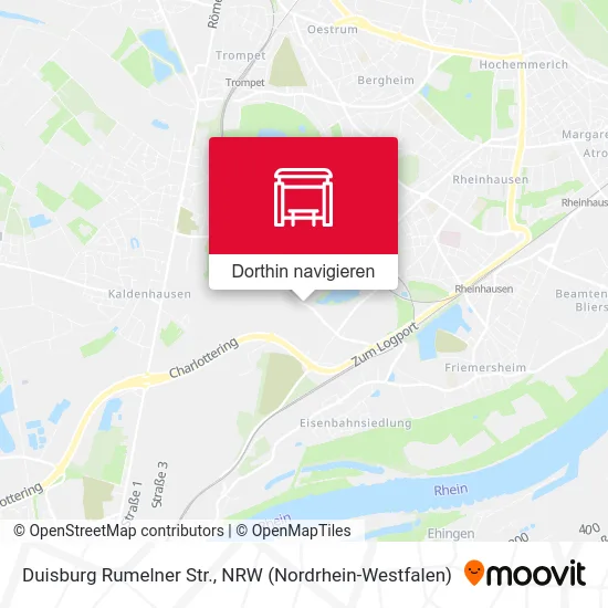 Duisburg Rumelner Str. Karte