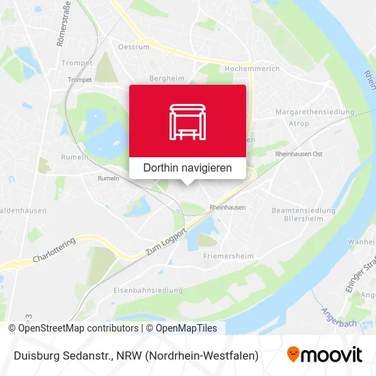 Duisburg Sedanstr. Karte