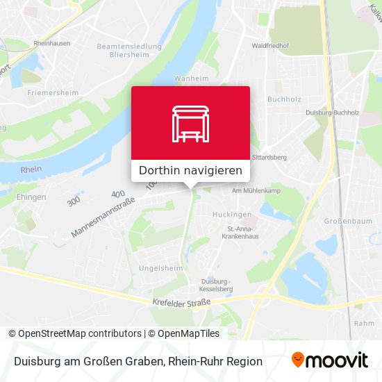 Duisburg am Großen Graben Karte