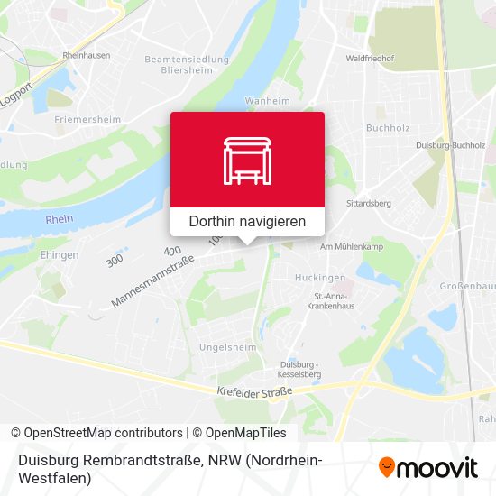 Duisburg Rembrandtstraße Karte