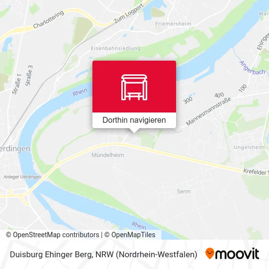 Duisburg Ehinger Berg Karte