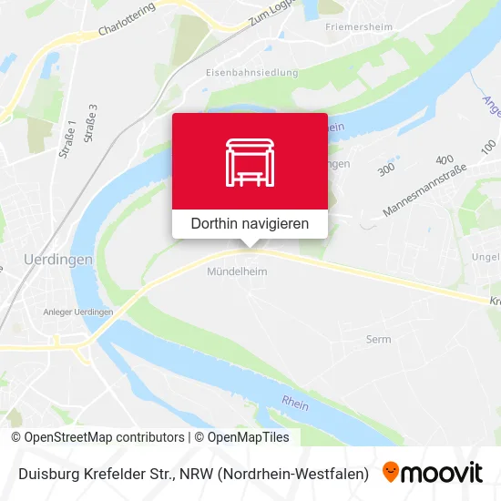 Duisburg Krefelder Str. Karte