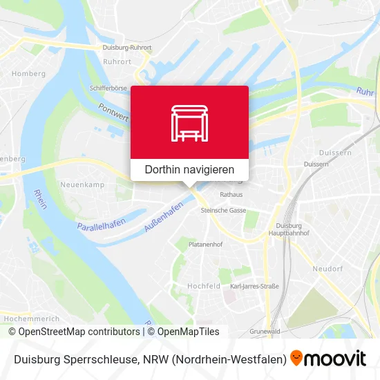Duisburg Sperrschleuse Karte