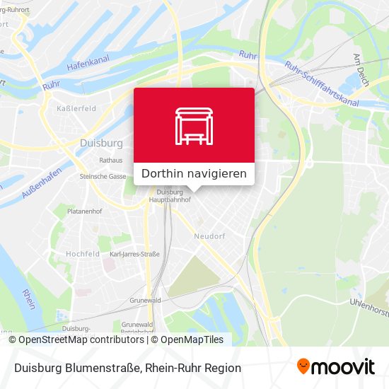 Duisburg Blumenstraße Karte