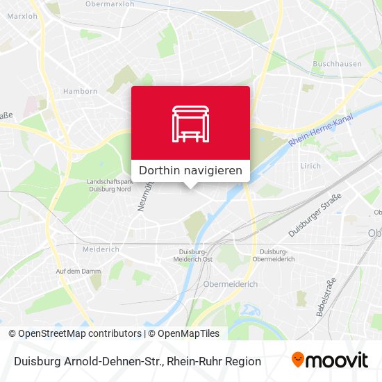 Duisburg Arnold-Dehnen-Str. Karte