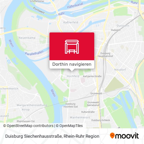 Duisburg Siechenhausstraße Karte