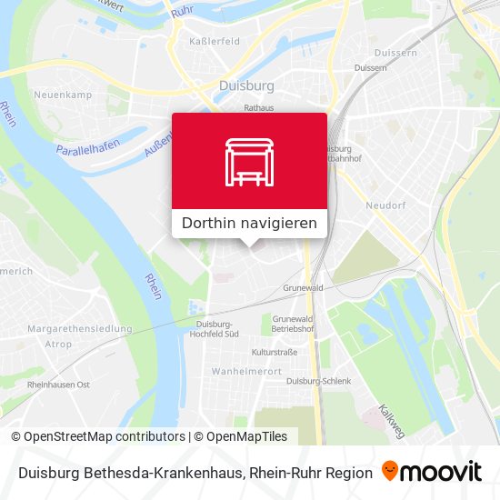 Duisburg Bethesda-Krankenhaus Karte