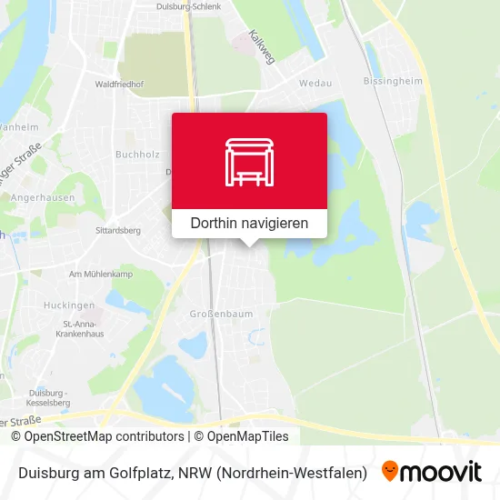 Duisburg am Golfplatz Karte