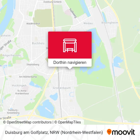 Duisburg am Golfplatz Karte