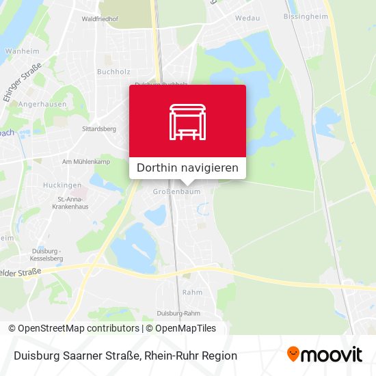 Duisburg Saarner Straße Karte