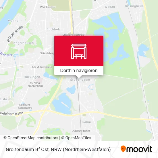 Großenbaum Bf Ost Karte