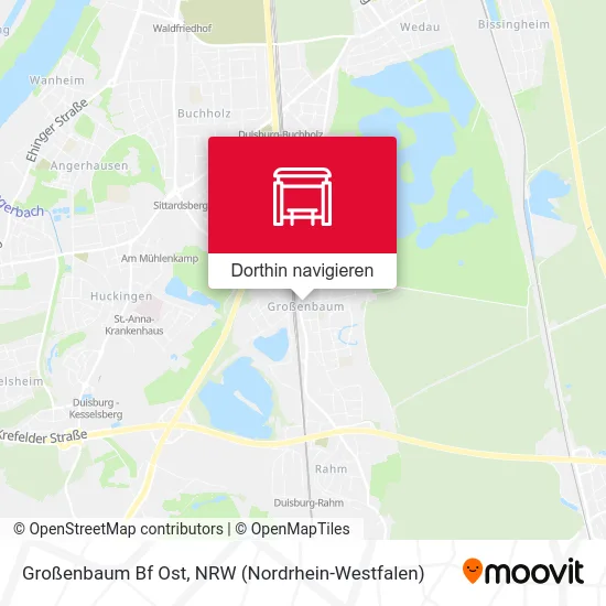 Großenbaum Bf Ost Karte