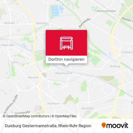 Duisburg Gestermannstraße Karte