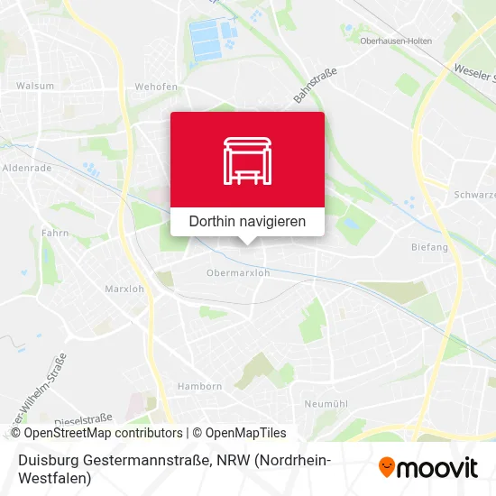 Duisburg Gestermannstraße Karte
