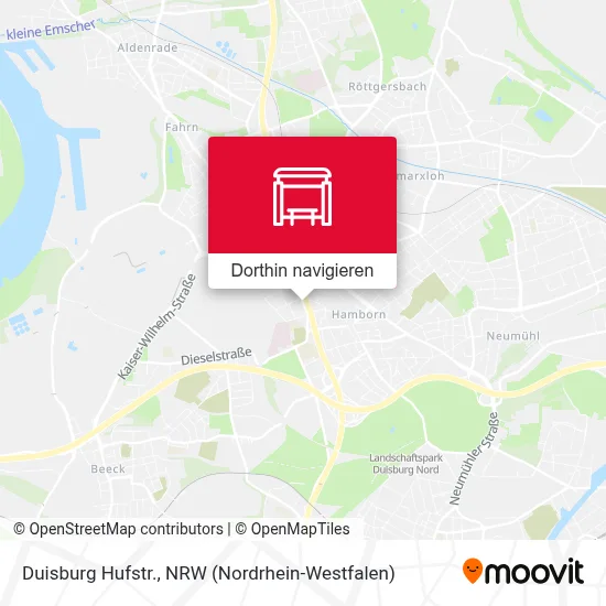 Duisburg Hufstr. Karte