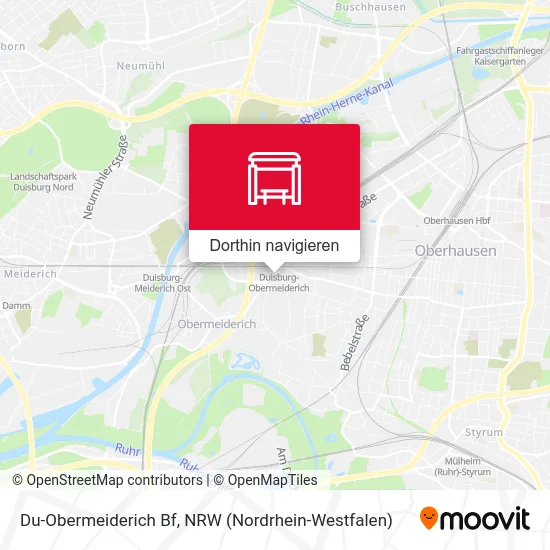 Du-Obermeiderich Bf Karte