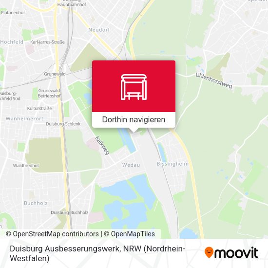 Duisburg Ausbesserungswerk Karte