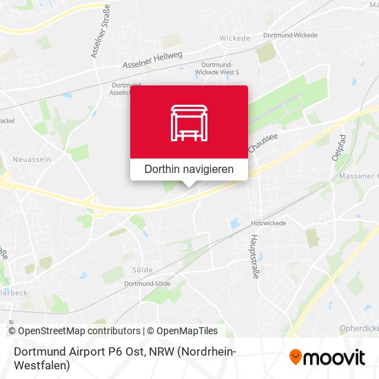 Dortmund Airport P6 Ost Karte