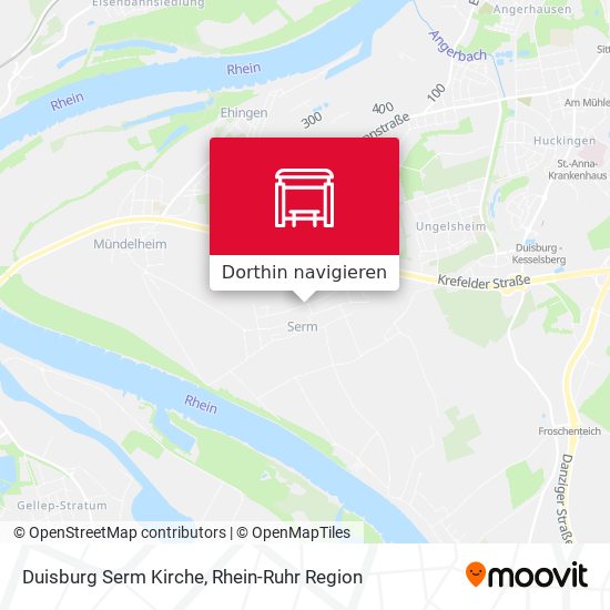 Duisburg Serm Kirche Karte