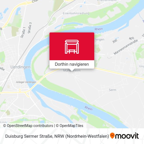Duisburg Sermer Straße Karte