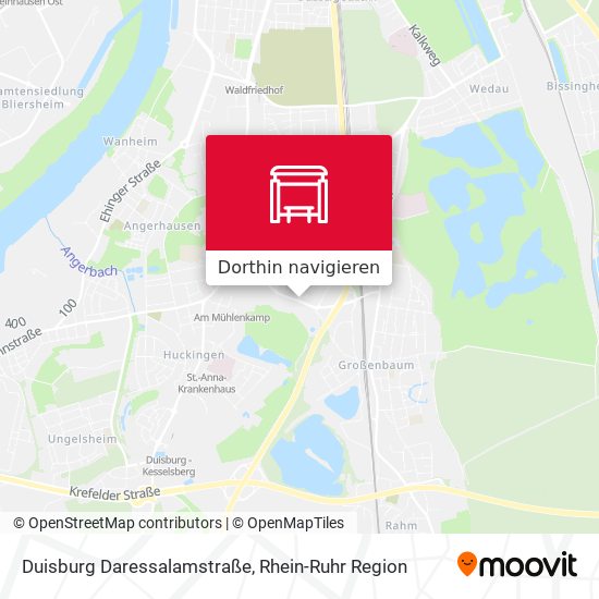 Duisburg Daressalamstraße Karte