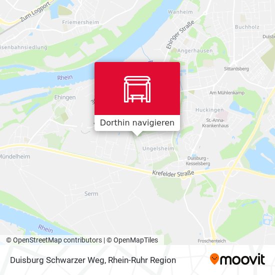 Duisburg Schwarzer Weg Karte